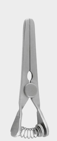 Судинний затискач атравматичний ГЛОВЕРА (GLOVER), вигнутий, 10,5 см (cm)